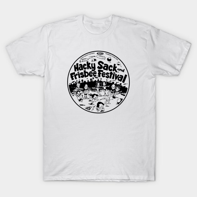 Hacky Sack & Frisbee Festival T-Shirt by Chewbaccadoll